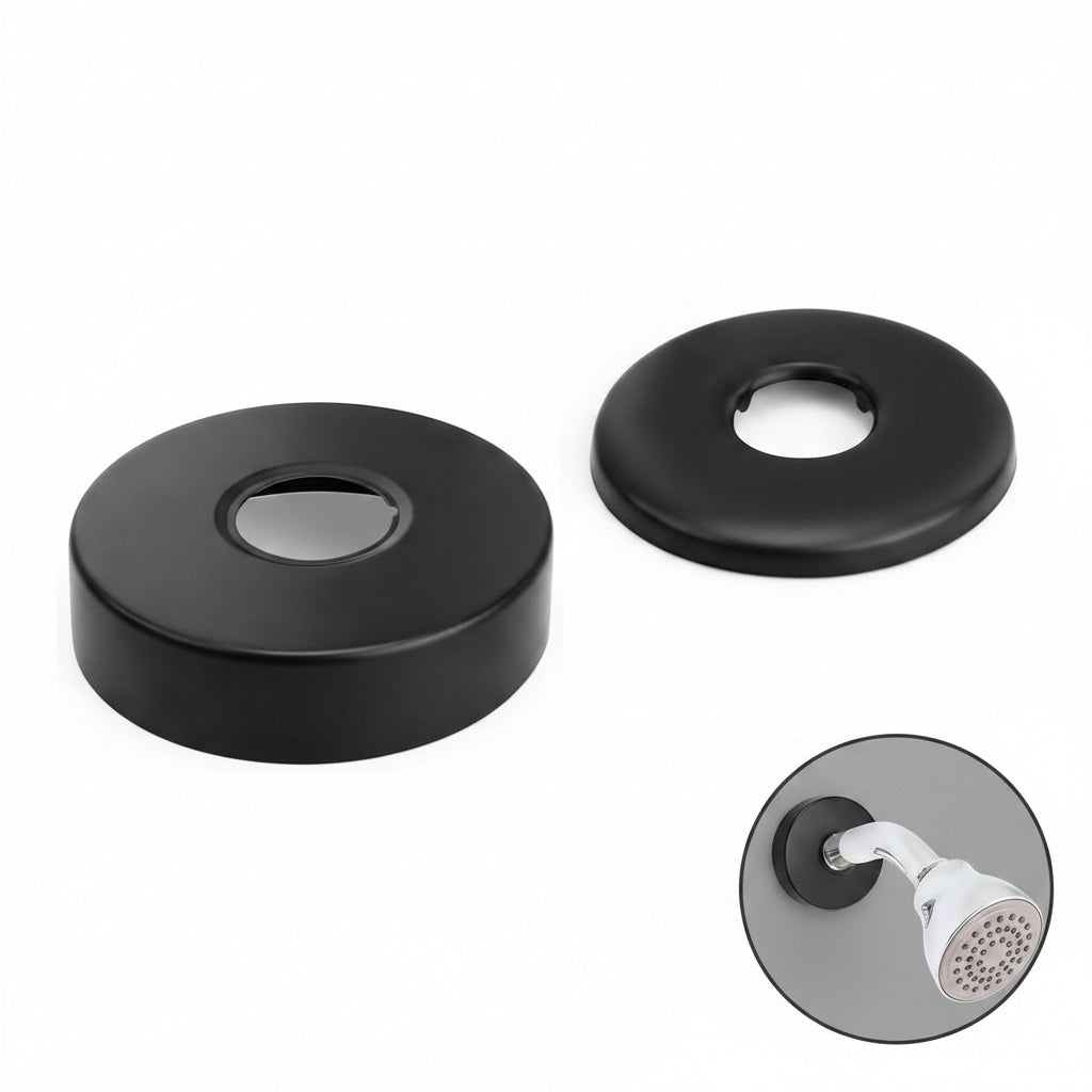 Scalingscal Set Of 4 Stainless Steel Cover Rosette For Shower Taps Black